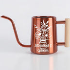 Watering Can with Personalized Name or Word and Floral Bouquet in Mason Jar Design