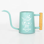 Watering Can with Personalized Name or Word and Floral Bouquet in Mason Jar Design