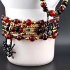 Bordeaux Lace Tumbler Handle Bracelet
