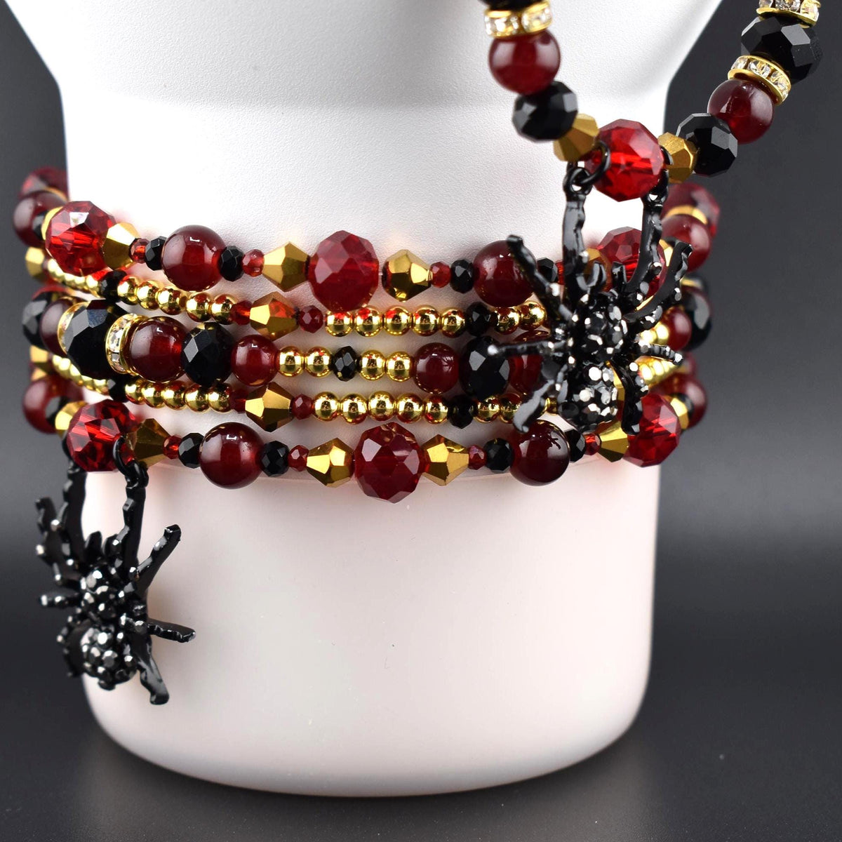 Bordeaux Lace Tumbler Handle Bracelet
