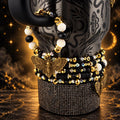 Black and Gold Snake or Moth Tumbler Handle Charm