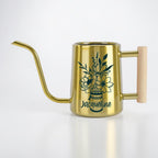 Watering Can with Personalized Name or Word and Floral Bouquet in Mason Jar Design