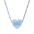 Endo Warrior Heart Necklace | Engraved Endometriosis Awareness Jewelry