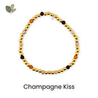 Golden Romance Bracelet Collection: Bronze Hematite and Gold Beaded Bracelets