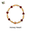 Golden Romance Bracelet Collection: Bronze Hematite and Gold Beaded Bracelets