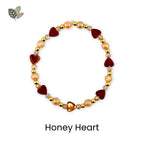 Golden Romance Bracelet Collection: Bronze Hematite and Gold Beaded Bracelets