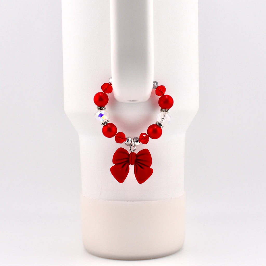Soft Pink Ribbon Tumbler Handle Bracelet