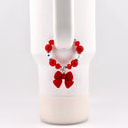 Soft Pink Ribbon Tumbler Handle Bracelet