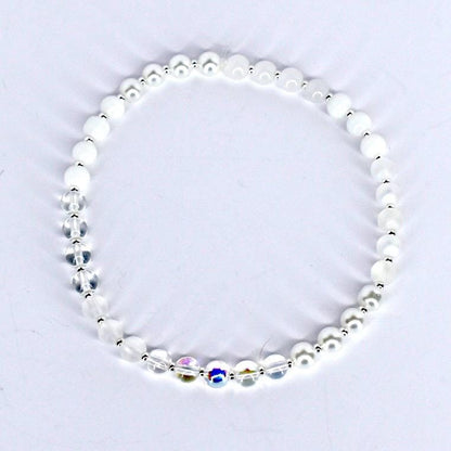 white bracelet on a white background